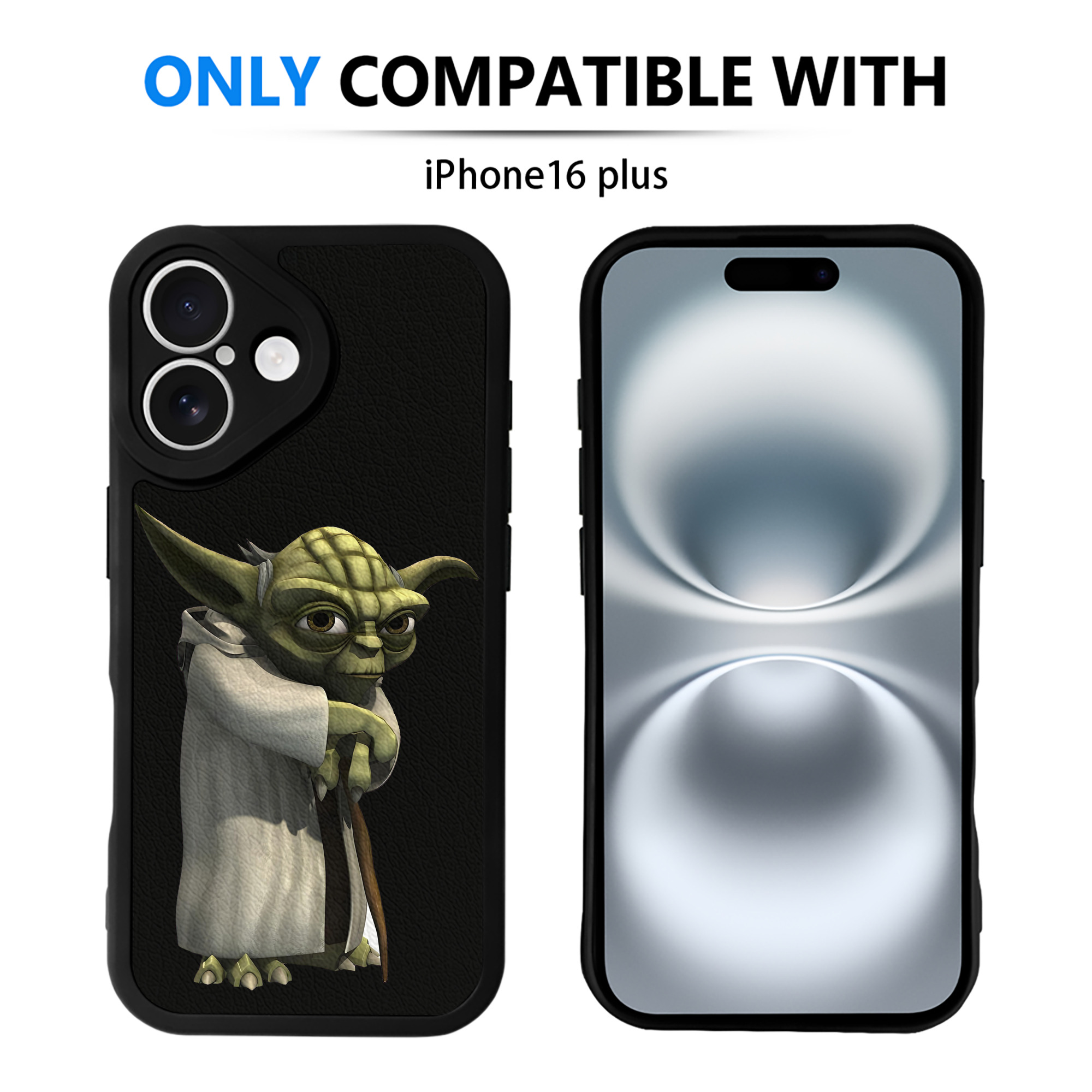 （画像用） スター・ウォーズ Star Wars 【iPhone 16シリーズ対応】シリコンスマホケース（レザー調） 材質：シリコン